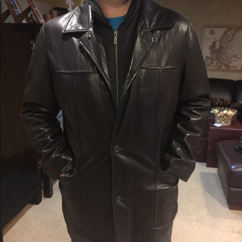 Men’s Genuine leather Coat by Joseph Abboud
